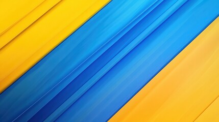 Vibrant abstract background featuring bold blue and yellow diagonal stripes creating a striking visual effect