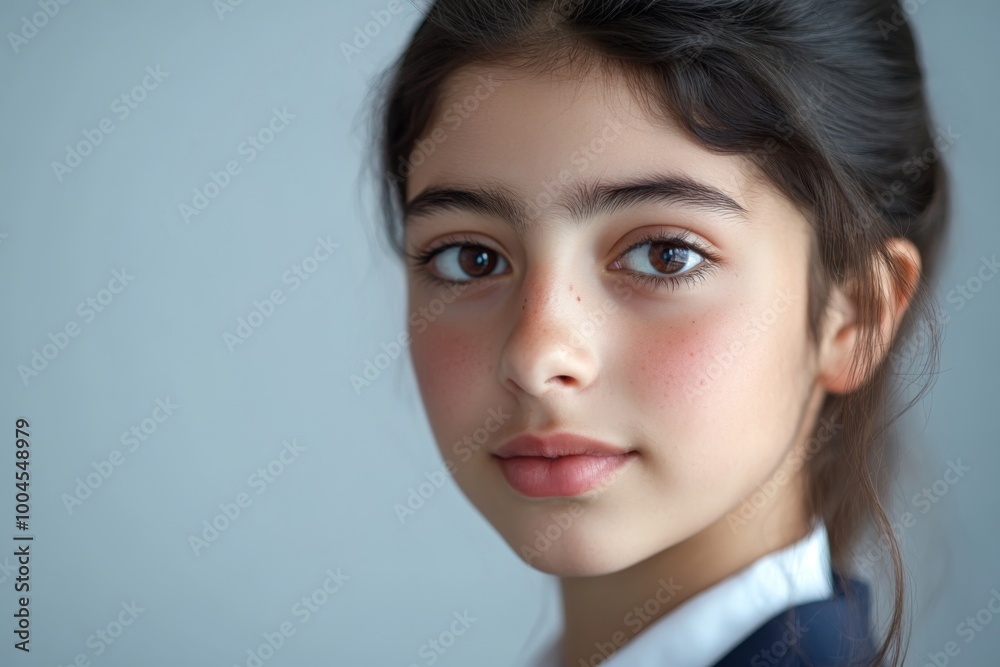 Close-up Portrait of a Middle Eastern Teenager Close-up Portrait of a Middle Eastern Teenager
