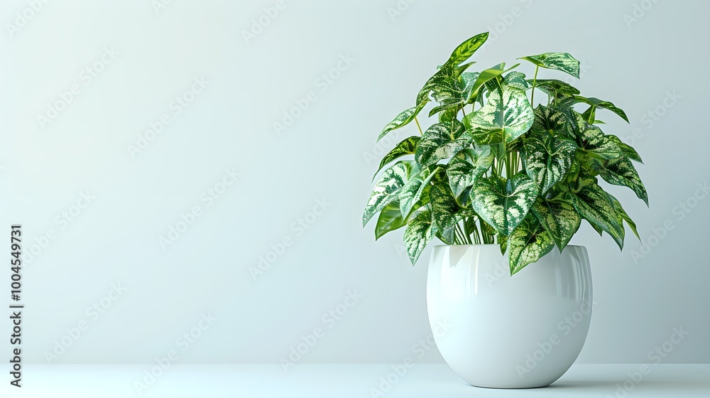 Variegated Syngonium Plant in Decorative Pot Variegated Syngonium Plant in Decorative Pot