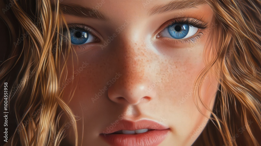 Generation Z. Portrait of girl Generation Z. Portrait of girl