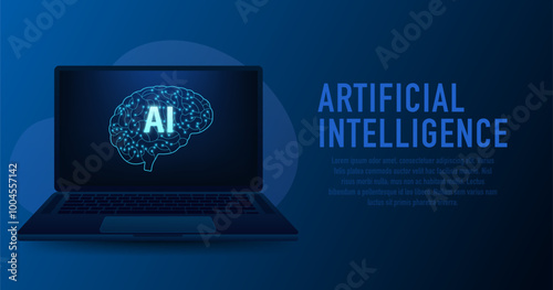 Virtual assistant voice recognition service technology. AI artificial intelligence robot support. Electronic brain. Futuristic Concept of Intelligence, science and mind. Vector illustration