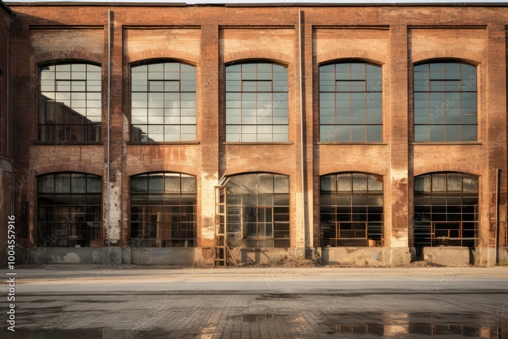 Old factory city architecture building. Old factory city architecture building.