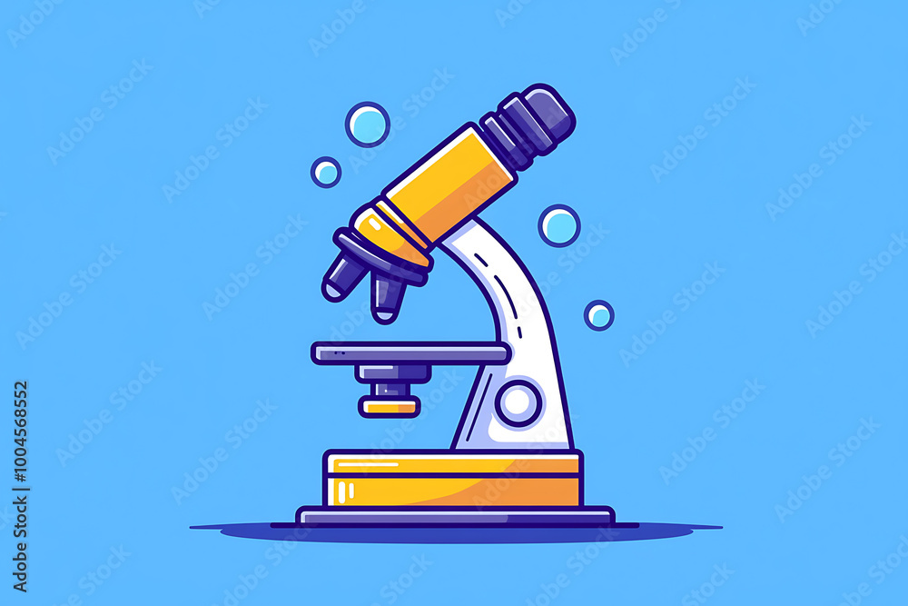 An icon of a medical microscope, symbolizing precision, scientific research, and advancements in healthcare technology, designed in flat art style. An icon of a medical microscope, symbolizing precision, scientific research, and advancements in healthcare technology, designed in flat art style.