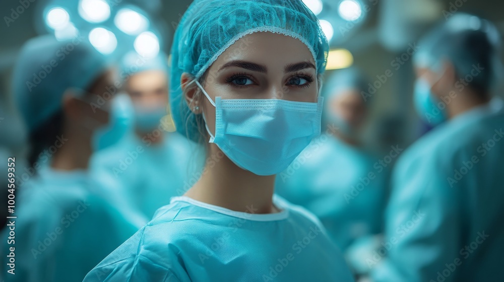 Portrait of a Female Surgeon in the Operating Room Portrait of a Female Surgeon in the Operating Room