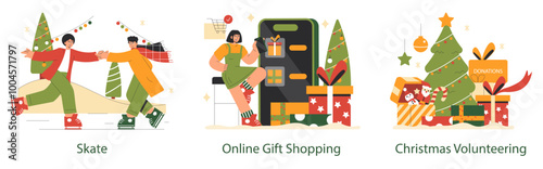 Christmas. Flat Vector Illustration