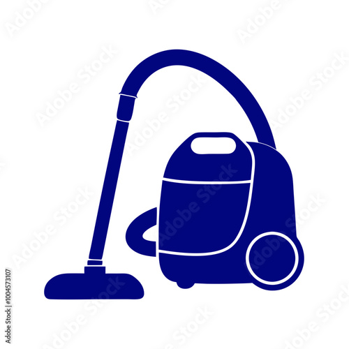  Vacuum cleaner in blue style.