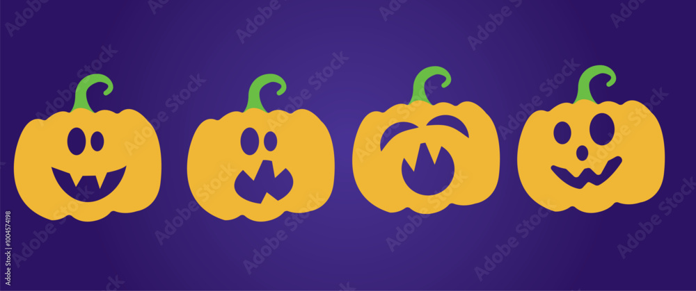 Halloween themed banners and patterns. Halloween theme vector illustration Halloween themed banners and patterns. Halloween theme vector illustration