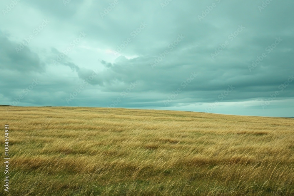 Empty scene of windy field landscape grassland outdoors. Empty scene of windy field landscape grassland outdoors.