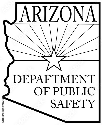 ARIZONA DEPARTMENT OF PUBLIC SAFETY SYATE TROOPER PATCH CNC MACHINE FILE   Blank, outline vector, SVG Badge, CNC Router File, Laser Engraving, Cricut, Ezcad, Digital Cutting File for laser cutting, la