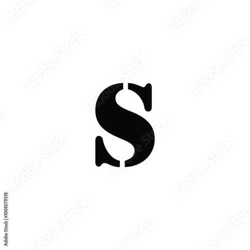 Minimal Innovative Initial NS logo and SN logo. Letter S NS SN creative elegant Monogram. Premium Business S logo icon.