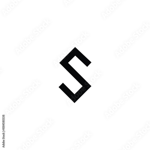 Minimal Innovative Initial NS logo and SN logo. Letter S NS SN creative elegant Monogram. Premium Business S logo icon.