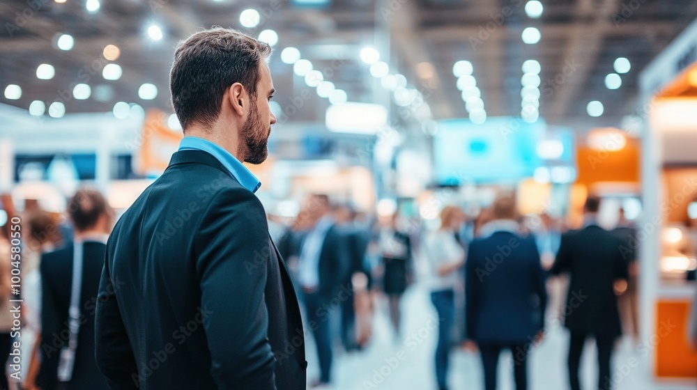 Smart Businessman at Conference Event Smart Businessman at Conference Event
