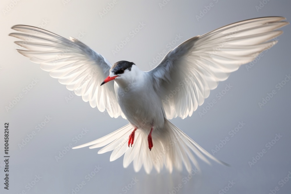 Flying arctic tern animal white bird. Flying arctic tern animal white bird.