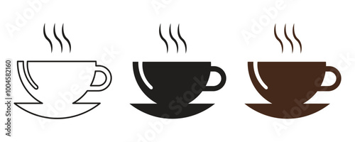 A vector illustration of an coffee cup icon 