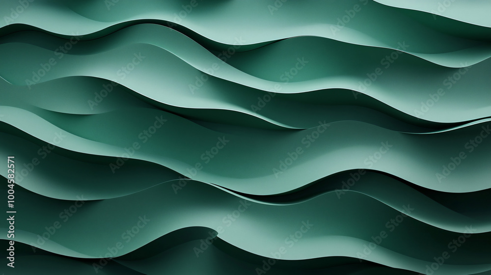  A minimalist pattern of green waves with gradient fills.  A minimalist pattern of green waves with gradient fills. 