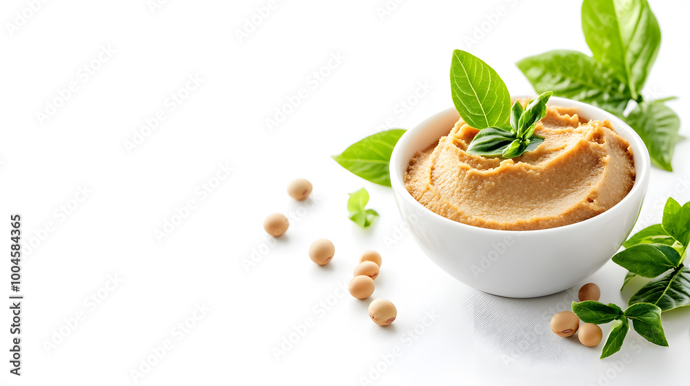 Miso paste with soybeans ingredient element detailed Miso paste with soybeans ingredient element detailed