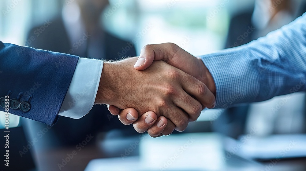 Professional Handshake in Business Meeting Professional Handshake in Business Meeting