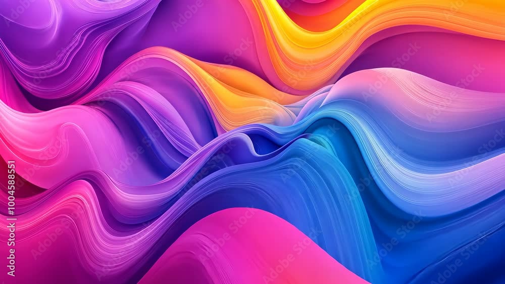 Colorful abstract waves flowing seamlessly Colorful abstract waves flowing seamlessly