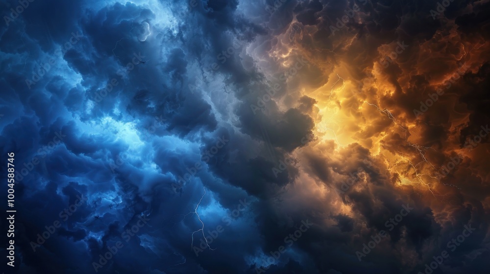 Dramatic Thunderstorm Cloudscape Dramatic Thunderstorm Cloudscape