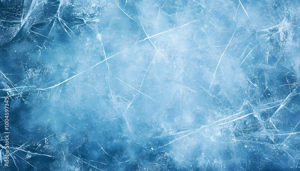 grunge textured ice blue frozen rink winter background, top view, generative ai grunge textured ice blue frozen rink winter background, top view, generative ai