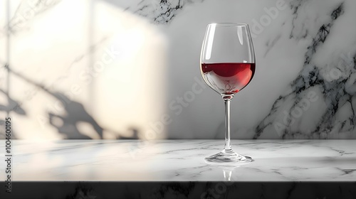 kieliszek do wina, kryształ, czerwone wino, eleganckie, luksusowe, marmur, wyrafinowanie, bogactwo, światło miękkie, luksusowy styl, luksusowa fotografia, wysoka jakość, styl premium, wino, kieliszek, photo