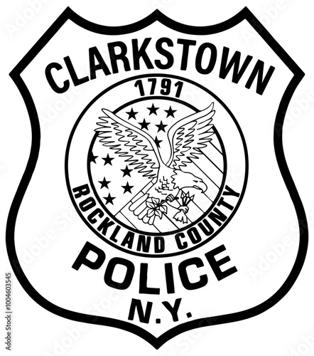 Wallpaper Mural CLARKSTOWN , NY POLICE DEPARTMENT PATCH VECTOR LINE ART FILE  Blank, outline vector, SVG Badge, CNC Router File, Laser Engraving, Cricut, Ezcad, Digital Cutting File for laser cutting, laser engraving Torontodigital.ca