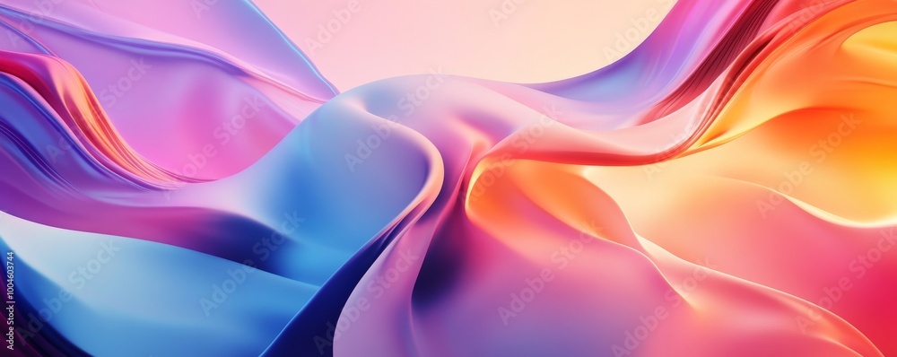 Abstract colorful background with wavy lines flowing Abstract colorful background with wavy lines flowing