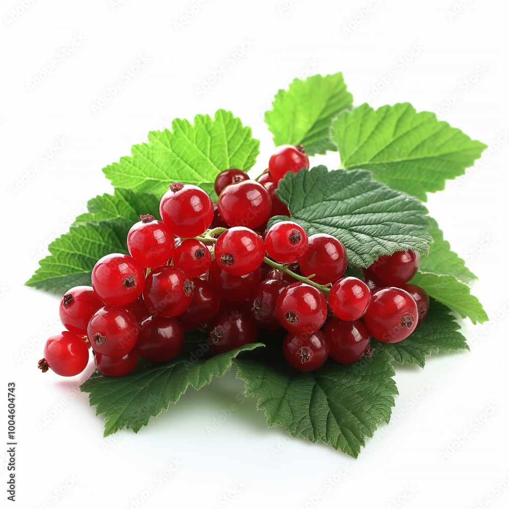 red currant with leaves red currant with leaves
