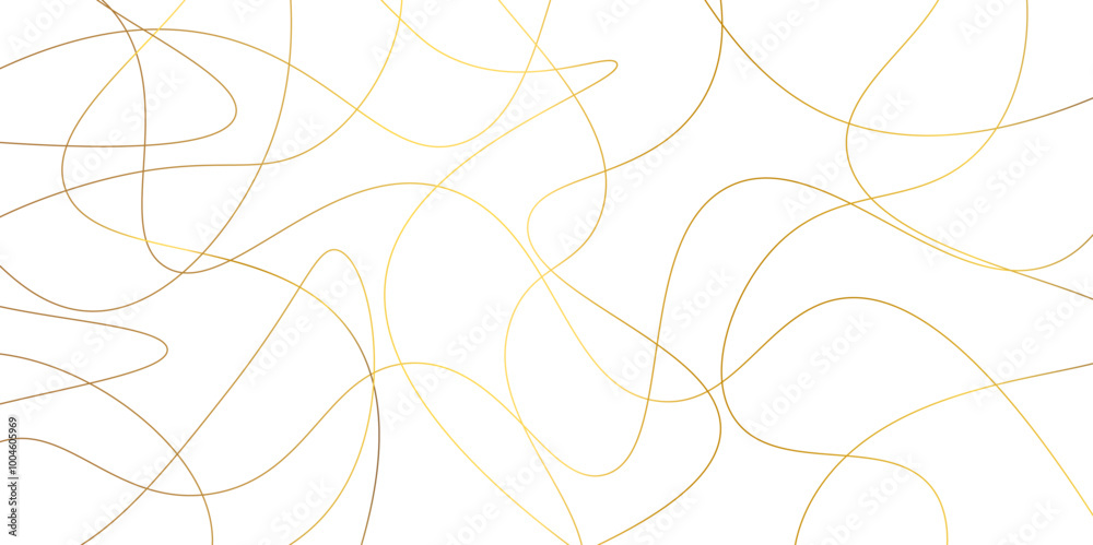 Random pattern colorful line stroke on a transparent background. Chaotic random lines abstract geometric pattern vector background. Decorative golden pattern with tangled curved lines. Random pattern colorful line stroke on a transparent background. Chaotic random lines abstract geometric pattern vector background. Decorative golden pattern with tangled curved lines.