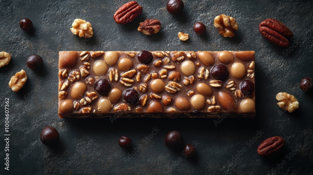 Top Down View of a Creative Energy Protein Bar Packaging Template for Marketing Use