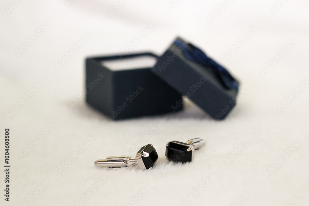 Elegant cufflinks with gemstones for formal occasions Elegant cufflinks with gemstones for formal occasions