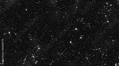 Beautiful night sky with twinkling stars.