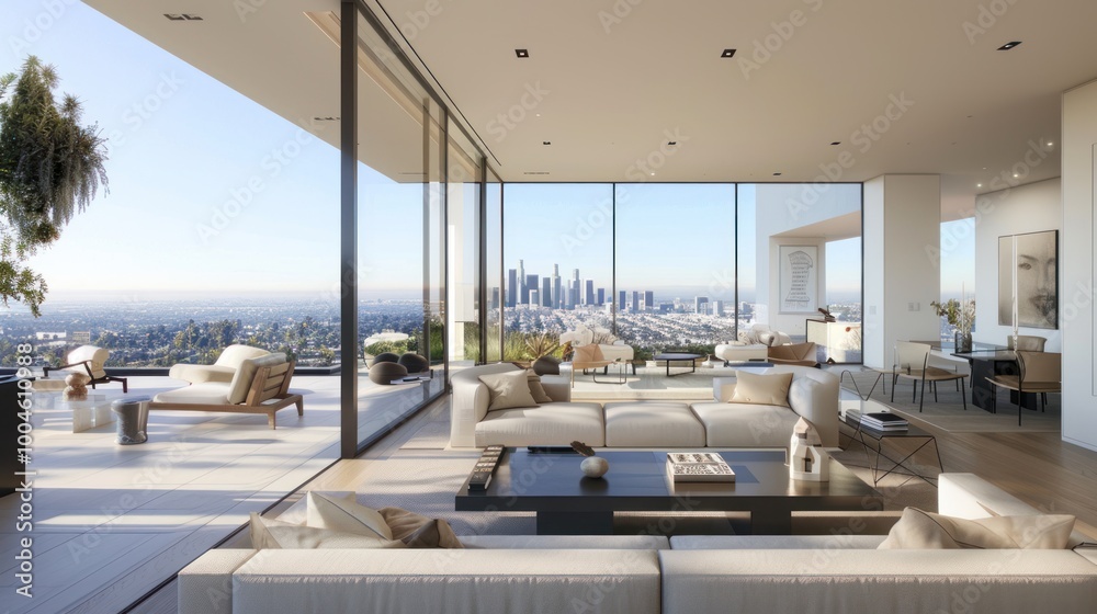 Fototapeta premium Luxury Living with a City View