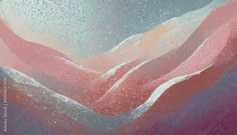 Fototapeta premium Abstract Pink and Blue Textured Waves Design
