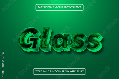 Editable luxury 3D Text effect style template.