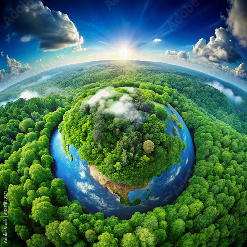 green planet earth