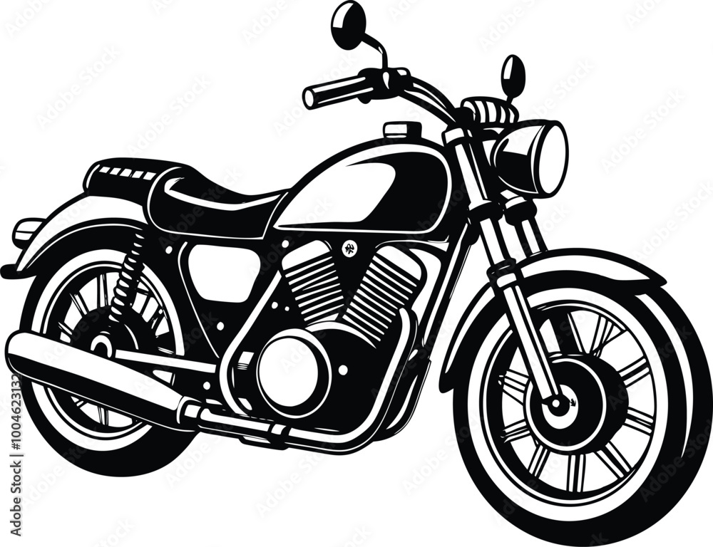 Fototapeta premium motorcycle on a white background