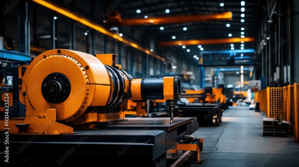 Large Automation Machines in Industrial Operation Large Automation Machines in Industrial Operation