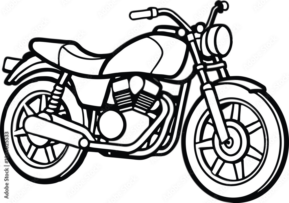 Fototapeta premium motorcycle illustration