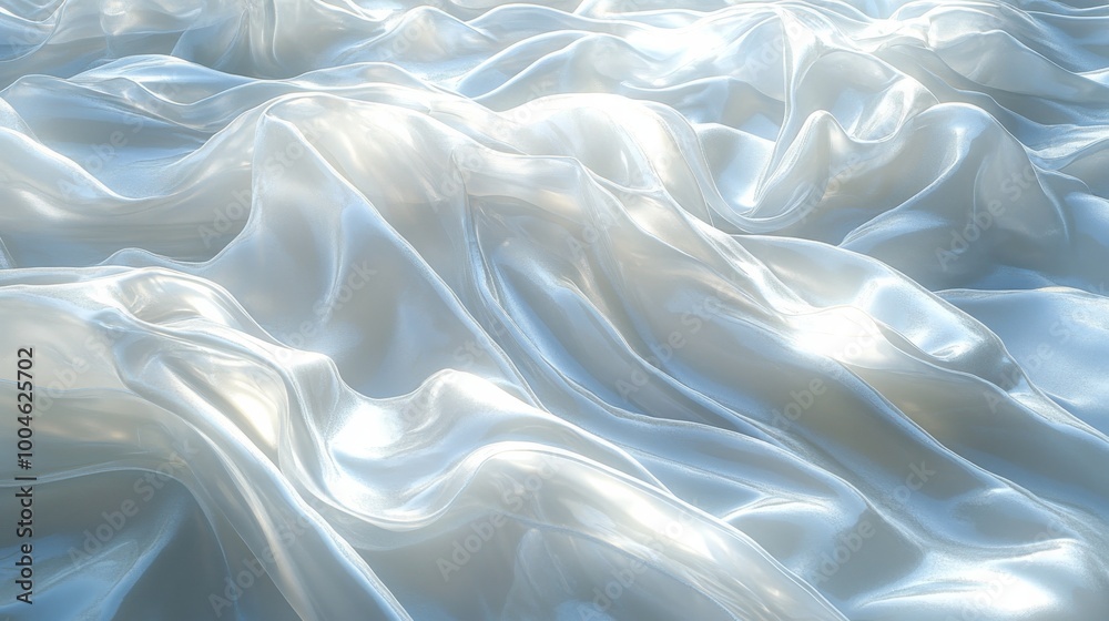 Obraz premium Flowing silk fabric texture with soft lighting