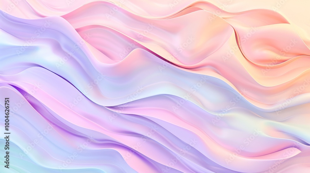 A pastel background with gentle waves of color blending lavender, mint, and peach A pastel background with gentle waves of color blending lavender, mint, and peach