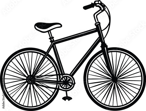 bicycle silhouette vector file.