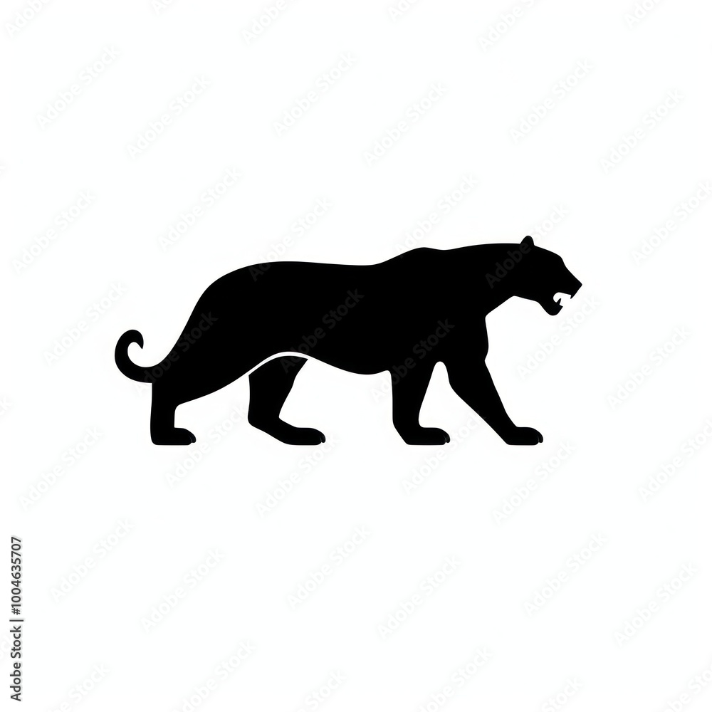 Jaguar logo icon silhouette mammal animal. Jaguar logo icon silhouette mammal animal.