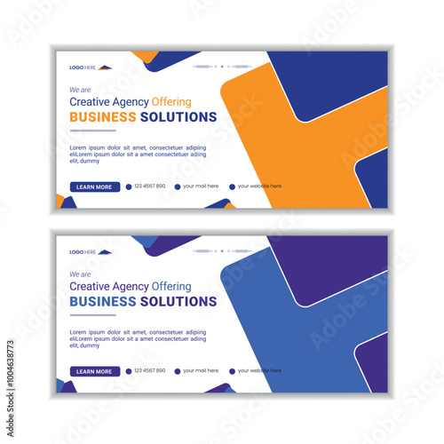 Business facebook cover template design
