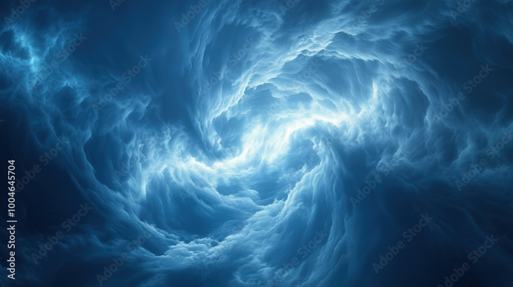Abstract fractal representation of a blue sky backdrop Abstract fractal representation of a blue sky backdrop