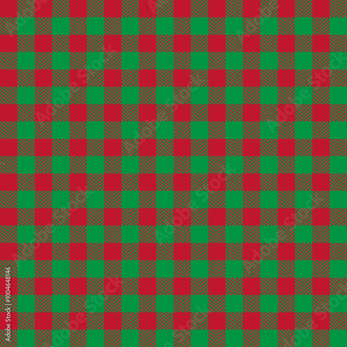 Plaid check pattern. Seamless fabric texture. Tartan textile print.