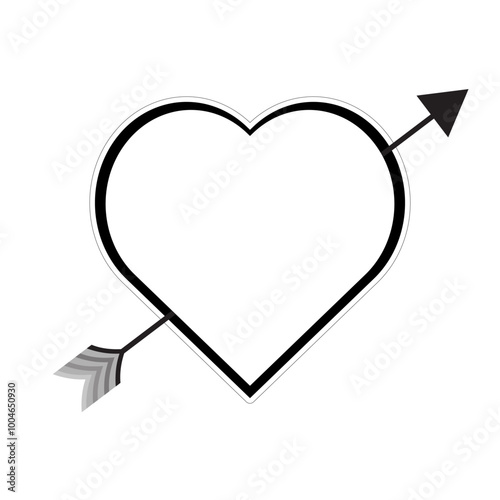 Heart flat icon love, valentine, symbol vector.