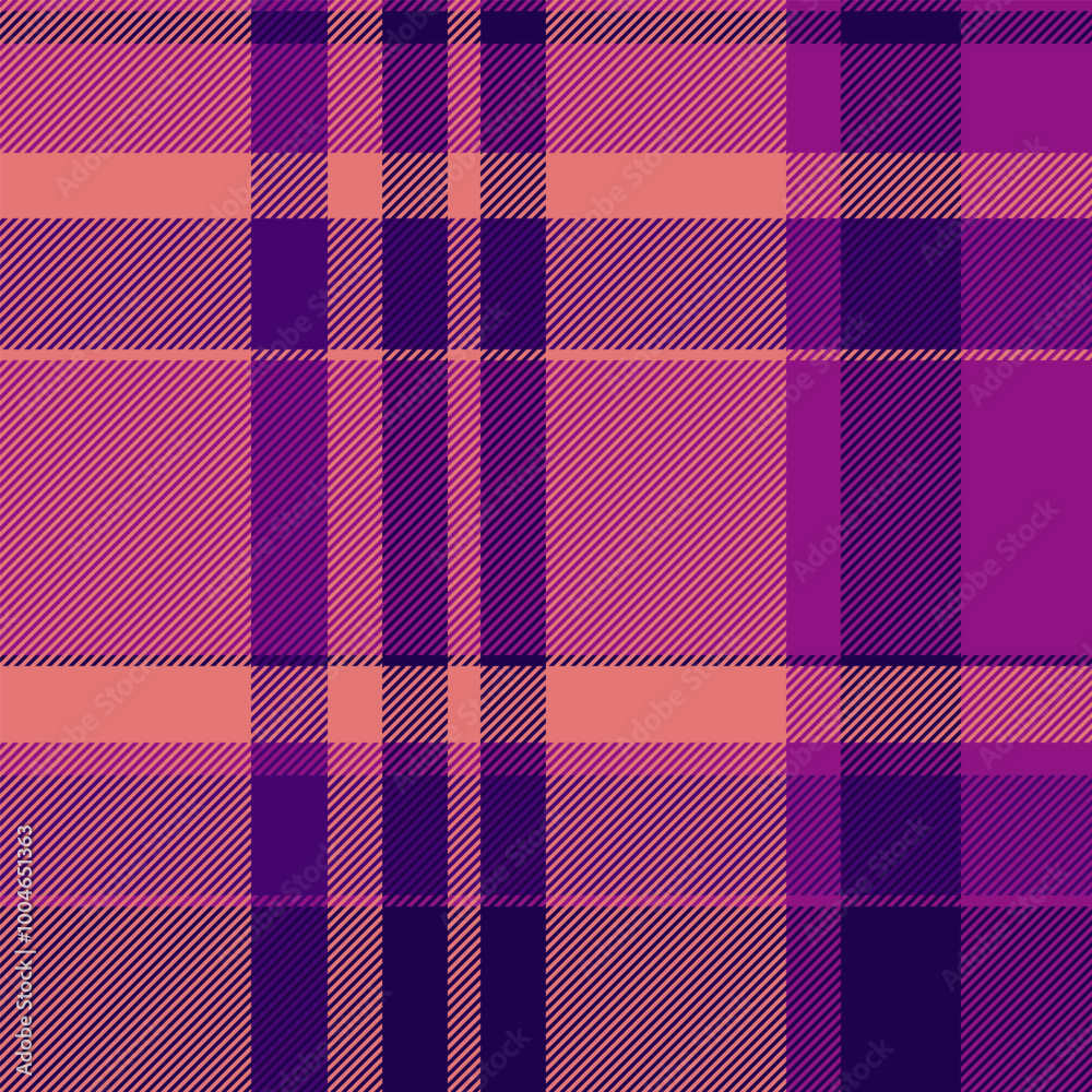 Dreamy fabric background textile, autumn seamless texture tartan. Volume pattern plaid vector check in red and magenta colors. Dreamy fabric background textile, autumn seamless texture tartan. Volume pattern plaid vector check in red and magenta colors.