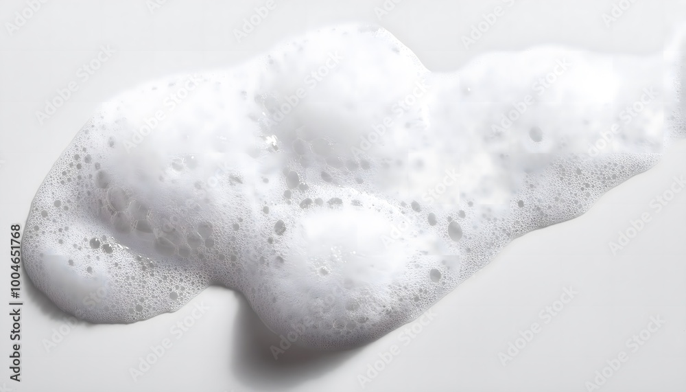 Shampoo foam with large, soft bubbles Shampoo foam with large, soft bubbles