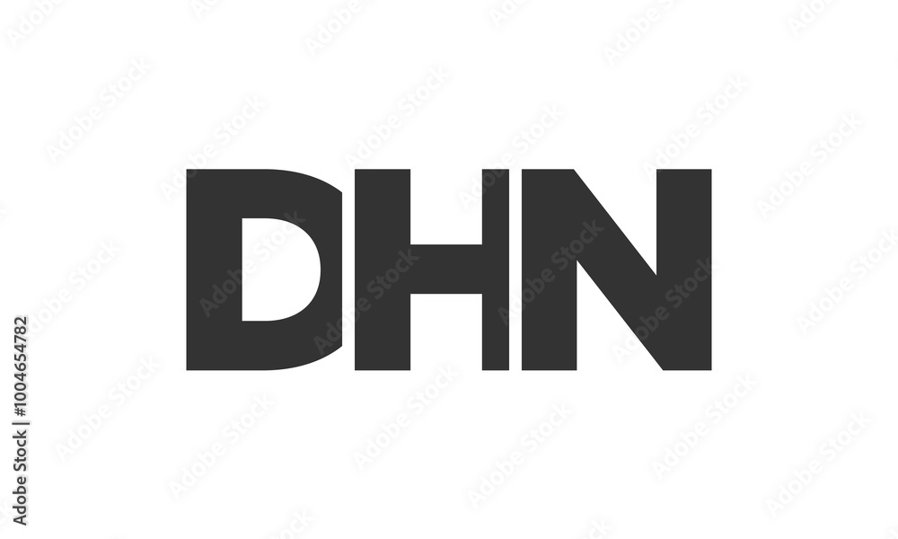 DHN logo design template with strong and modern bold text. Initial based vector logotype featuring simple and minimal typography. Trendy company identity. DHN logo design template with strong and modern bold text. Initial based vector logotype featuring simple and minimal typography. Trendy company identity.